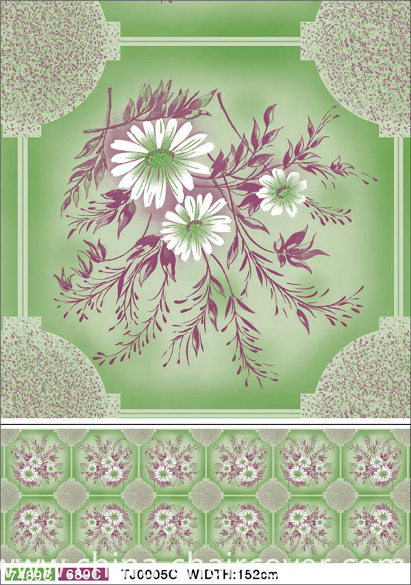Cheap White Opaque PVC Printed Tablecloth